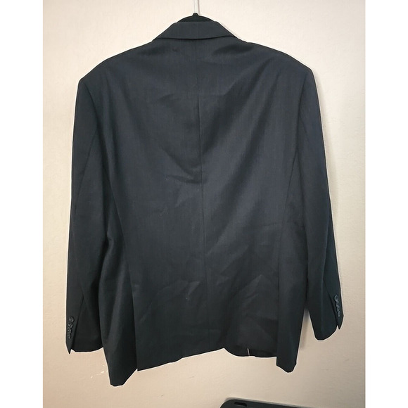 Ferretti Uomo Old Money Black 2-Button Wool Sport Blazer Coat Men's Size 40R - Picture 2 of 5